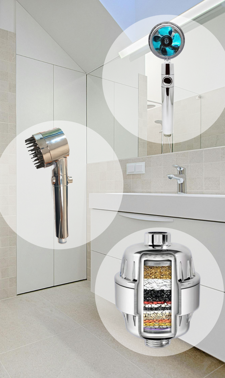 Pommeaux de douches et filtre à eau - Accessoires de salle de bain